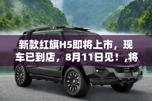 新款红旗H5即将上市，现车已到店，8月11日见！,将于8月11日上市 新款红旗H5现已到店