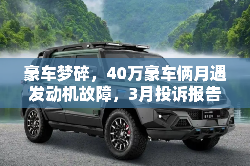 豪车梦碎，40万豪车俩月遇发动机故障，3月投诉报告揭示消费者维权之路,40万豪车俩月遇发动机故障 3月投诉报告