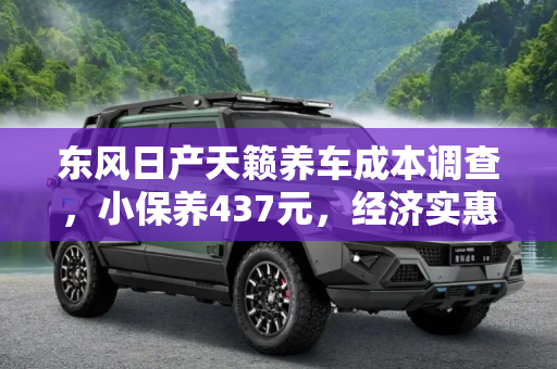 东风日产天籁养车成本调查，小保养437元，经济实惠的选择,小保养437元 东风日产天籁养车成本调查
