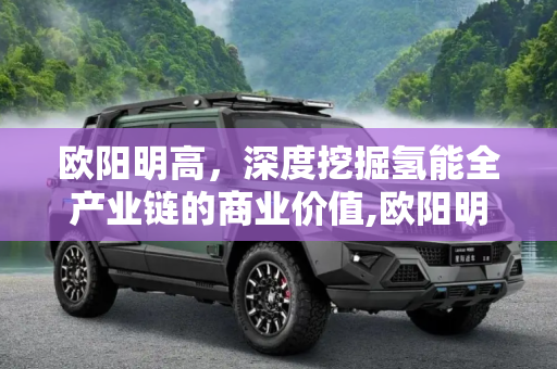欧阳明高，深度挖掘氢能全产业链的商业价值,欧阳明高：挖掘氢能全产业链的商业价值