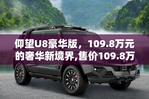仰望U8豪华版，109.8万元的奢华新境界,售价109.8万元 仰望U8豪华版正式上市