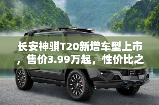 长安神骐T20新增车型上市，售价3.99万起，性价比之选,售3.99万起 长安神骐T20新增车型上市