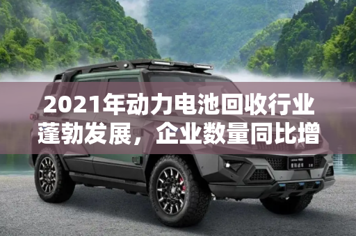 2021年动力电池回收行业蓬勃发展，企业数量同比增长635.17%,2021年动力电池回收企业同比增635.17%