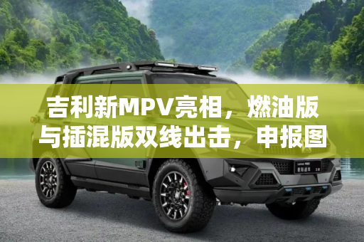 吉利新MPV亮相，燃油版与插混版双线出击，申报图曝光,提供燃油版与插混版 曝吉利新MPV申报图