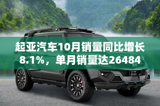 起亚汽车10月销量同比增长8.1%，单月销量达26484辆,同比增长8.1% 起亚10月销量26484辆