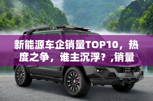 新能源车企销量TOP10，热度之争，谁主沉浮？,销量TOP10的新能源车企 谁的热度最高？
