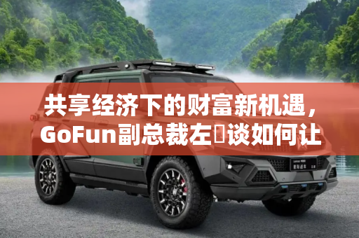 共享经济下的财富新机遇，GoFun副总裁左禛谈如何让闲置资产赚钱,GoFun副总裁左禛：共享让闲置资产赚钱