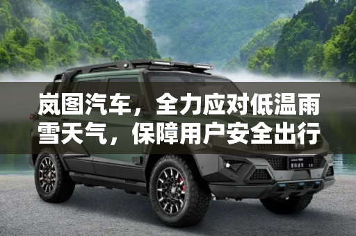 岚图汽车，全力应对低温雨雪天气，保障用户安全出行,岚图全力应对低温雨雪天气保障用户出行