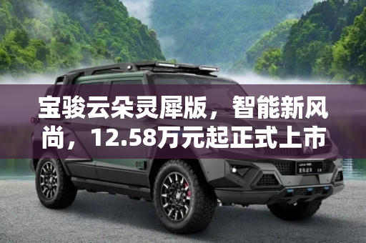 宝骏云朵灵犀版，智能新风尚，12.58万元起正式上市,售12.58万元起 宝骏云朵灵犀版正式上市