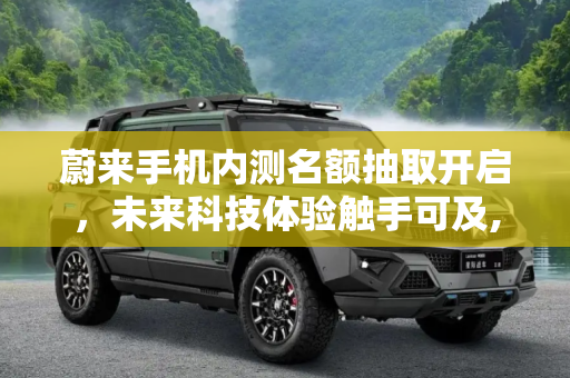 蔚来手机内测名额抽取开启，未来科技体验触手可及,网传蔚来手机开始抽取全国首批内测名额