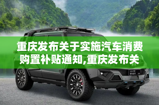 重庆发布关于实施汽车消费购置补贴通知,重庆发布关于实施汽车消费购置补贴通知