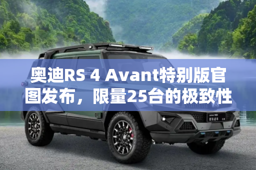 奥迪RS 4 Avant特别版官图发布，限量25台的极致性能与奢华,限量25台 奥迪RS 4 Avant特别版官图