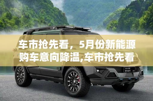 车市抢先看，5月份新能源购车意向降温,车市抢先看│5月份新能源购车意向降温