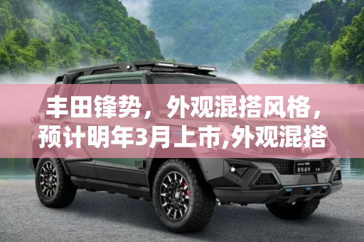 丰田锋势，外观混搭风格，预计明年3月上市,外观混搭 丰田锋势或于明年3月上市