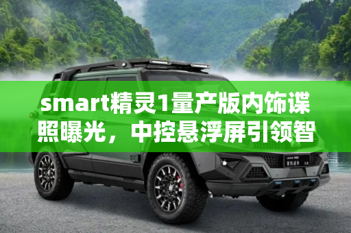 smart精灵1量产版内饰谍照曝光，中控悬浮屏引领智能新风尚,中控悬浮屏 smart精灵#1量产版内饰谍照