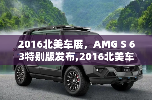 2016北美车展，AMG S 63特别版发布,2016北美车展：AMG S 63特别版发布