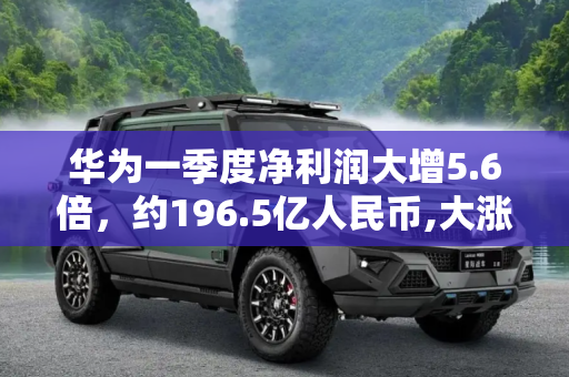 华为一季度净利润大增5.6倍，约196.5亿人民币,大涨5.6倍 华为一季度净利润约196.5亿