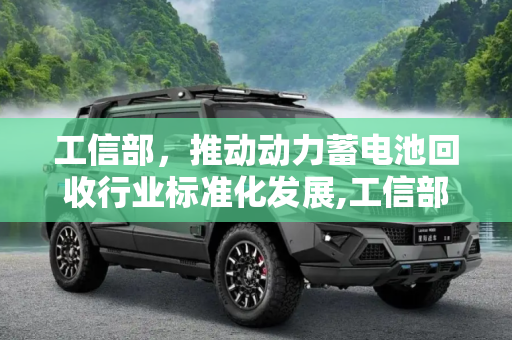 工信部，推动动力蓄电池回收行业标准化发展,工信部：将制定动力蓄电池回收行业标准