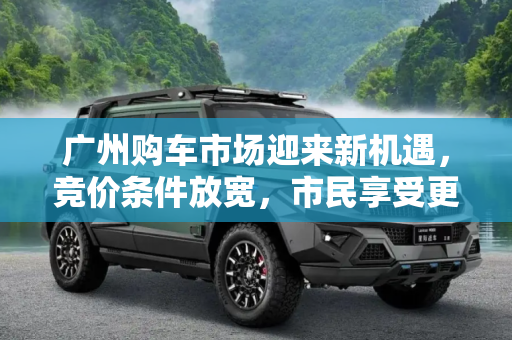 广州购车市场迎来新机遇，竞价条件放宽，市民享受更多实在福利,竞价条件放宽 广州购车又迎实在福利