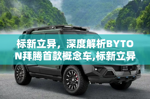 标新立异，深度解析BYTON拜腾首款概念车,标新立异 解析BYTON拜腾首款概念车