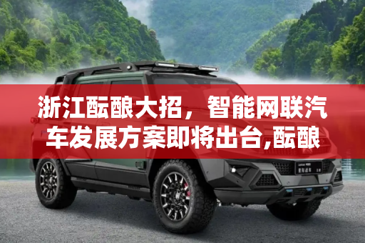浙江酝酿大招，智能网联汽车发展方案即将出台,酝酿大招 浙江正制定智能网联汽车方案