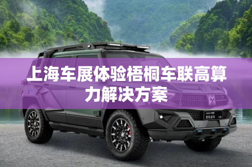 上海车展体验梧桐车联高算力解决方案