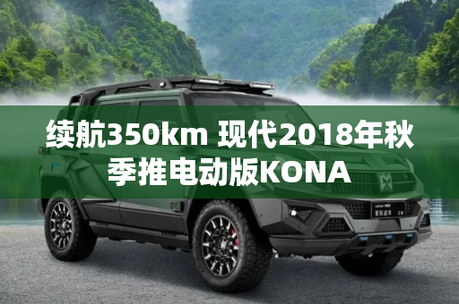 续航350km 现代2018年秋季推电动版KONA