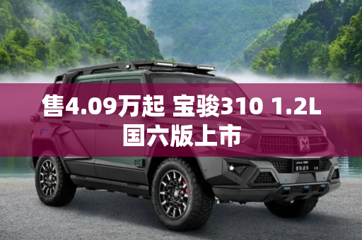 售4.09万起 宝骏310 1.2L国六版上市