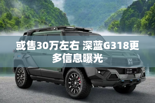 或售30万左右 深蓝G318更多信息曝光