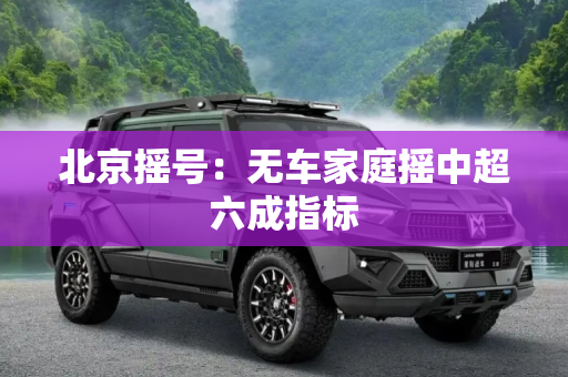 北京摇号：无车家庭摇中超六成指标