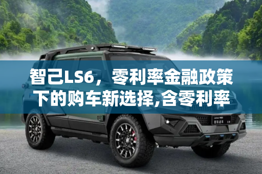 智己LS6，零利率金融政策下的购车新选择,含零利率金融政策 智己LS6推新购车权益