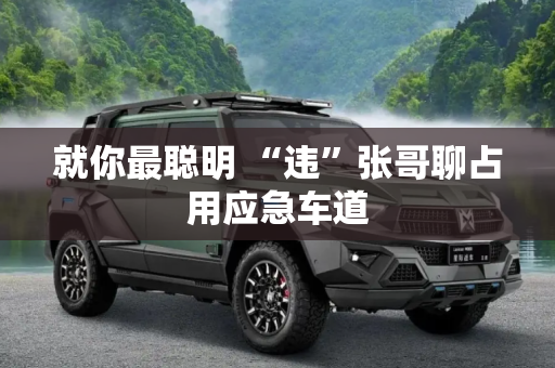就你最聪明 “违”张哥聊占用应急车道
