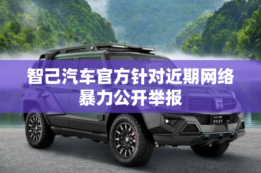 智己汽车官方针对近期网络暴力公开举报