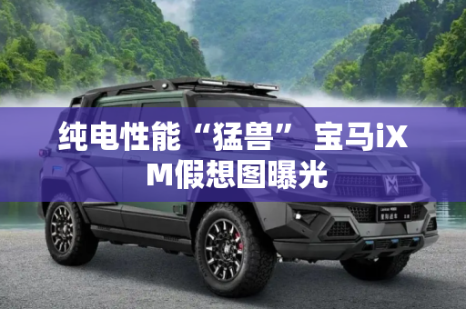 纯电性能“猛兽” 宝马iX M假想图曝光