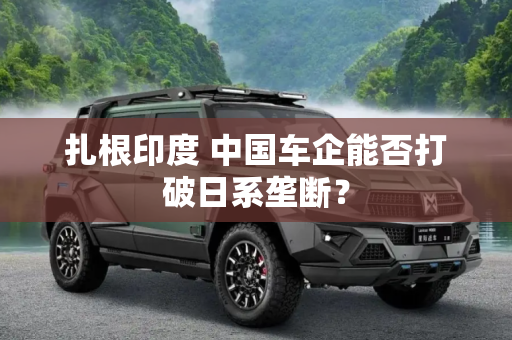 扎根印度 中国车企能否打破日系垄断？