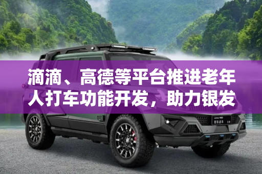 滴滴、高德等平台推进老年人打车功能开发，助力银发族出行便利,滴滴/高德等正推进开发老年人打车功能