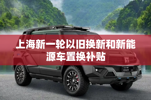 上海新一轮以旧换新和新能源车置换补贴
