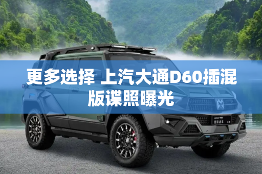 更多选择 上汽大通D60插混版谍照曝光