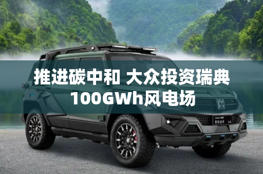 推进碳中和 大众投资瑞典100GWh风电场