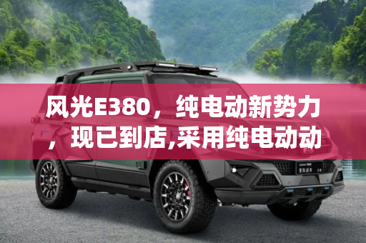 风光E380，纯电动新势力，现已到店,采用纯电动动力系统 风光E380现已到店
