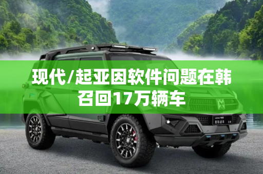 现代/起亚因软件问题在韩召回17万辆车