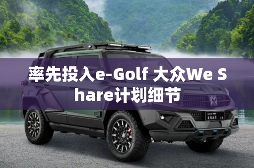 率先投入e-Golf 大众We Share计划细节