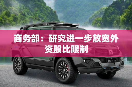 商务部：研究进一步放宽外资股比限制