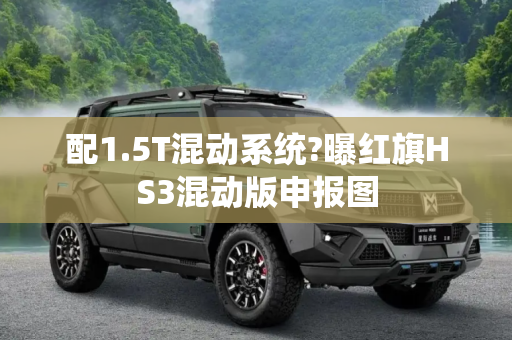 配1.5T混动系统?曝红旗HS3混动版申报图