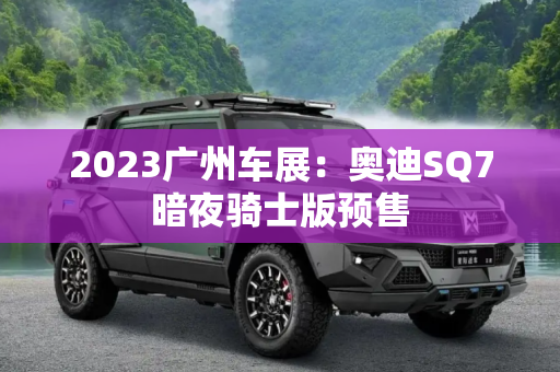 2023广州车展：奥迪SQ7暗夜骑士版预售