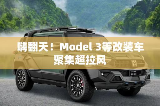 嗨翻天！Model 3等改装车聚集超拉风