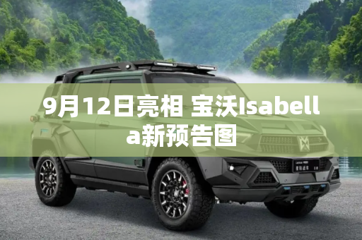 9月12日亮相 宝沃Isabella新预告图