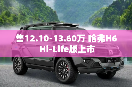 售12.10-13.60万 哈弗H6 Hi-Life版上市