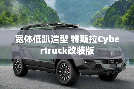 宽体低趴造型 特斯拉Cybertruck改装版