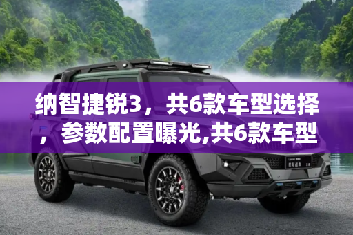纳智捷锐3，共6款车型选择，参数配置曝光,共6款车型选择 纳智捷锐3参数配置曝光
